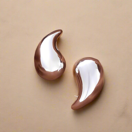 Large Chunky Teardrop Earrings