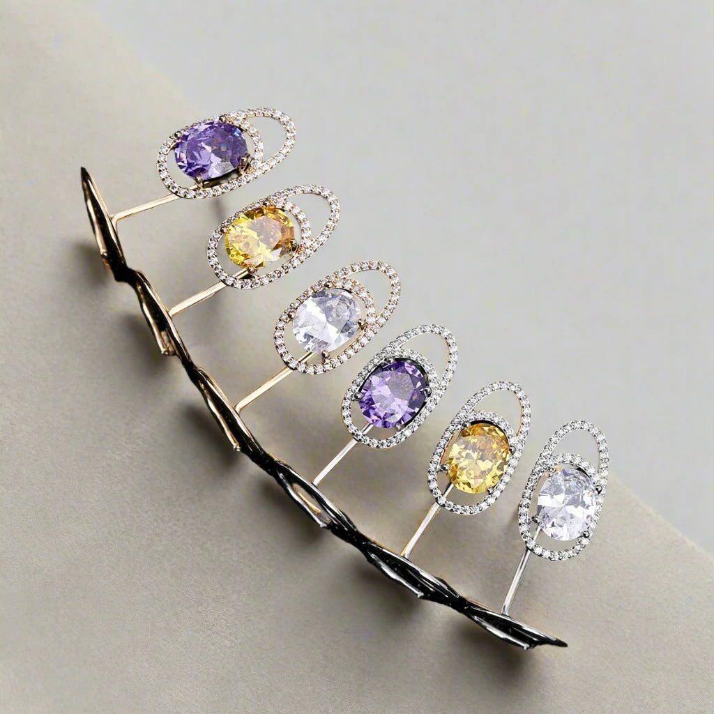 Nail Rings- Gemstone Diamonds Nail