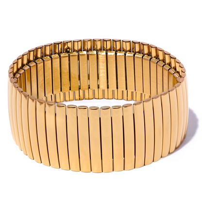 Wide Elastic Bracelet Bangle