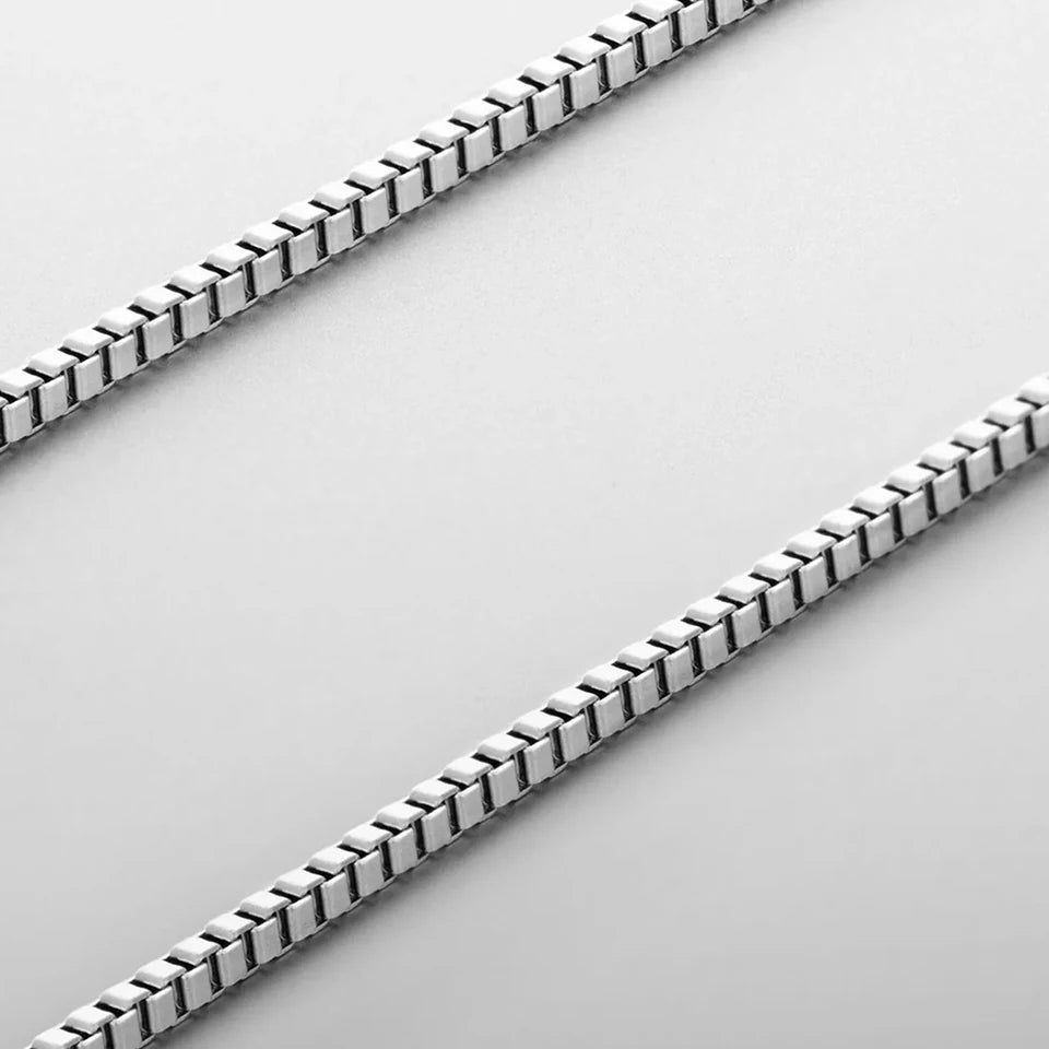 Stainless Steel Box Chain - Platinum