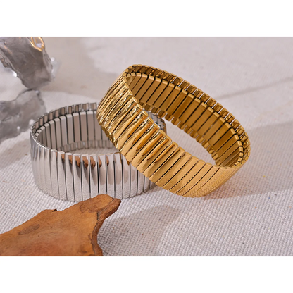 Wide Elastic Bracelet Bangle