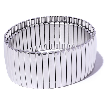 Wide Elastic Bracelet Bangle