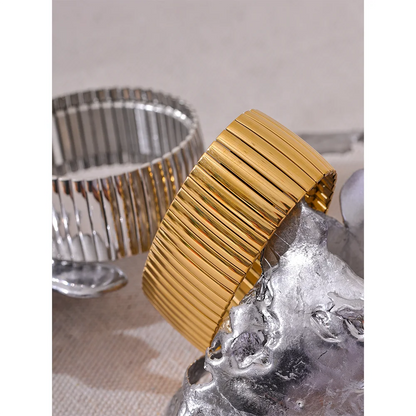 Wide Elastic Bracelet Bangle