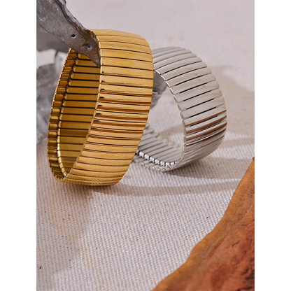 Wide Elastic Bracelet Bangle