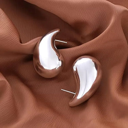 Large Chunky Teardrop Earrings